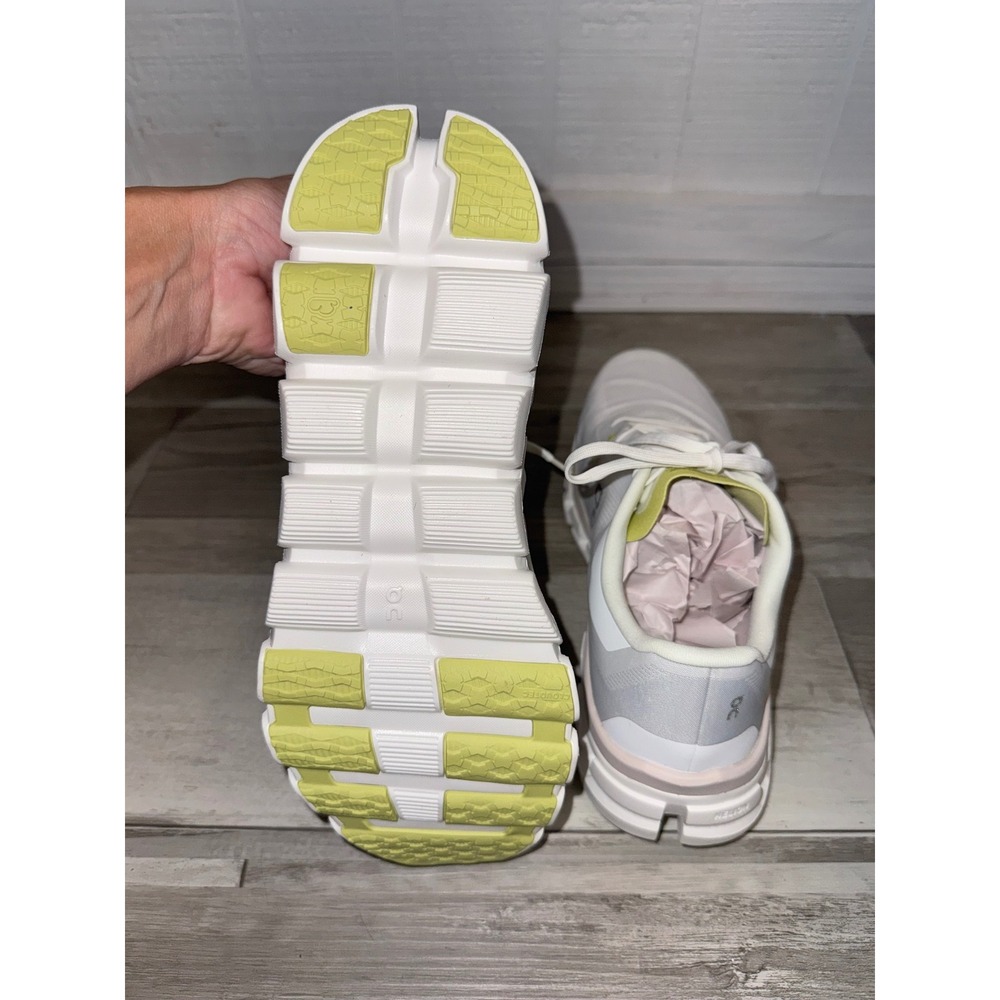 On Cloudstratus Running Shoes Women White Lime Pink Sneakers Size 9 US - Picture 7 of 9